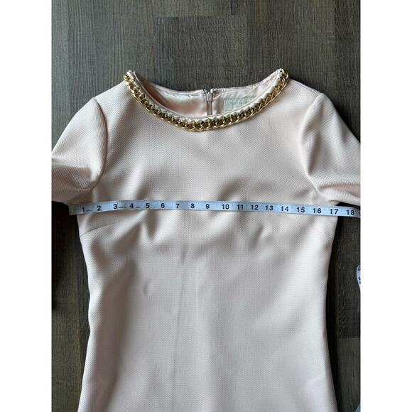 Ted Baker London Hadim Chain Embellished Tunic Dress Pink Size 1 UK /Size 4 US - Picture 4 of 10